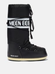 Śniegowce damskie Moon Boot ICON BLACK NYLON BOOTS. Czarne śniegowce i trapery damskie Moon Boot, z nylonu. W wyprzedaży za 687.20 zł.