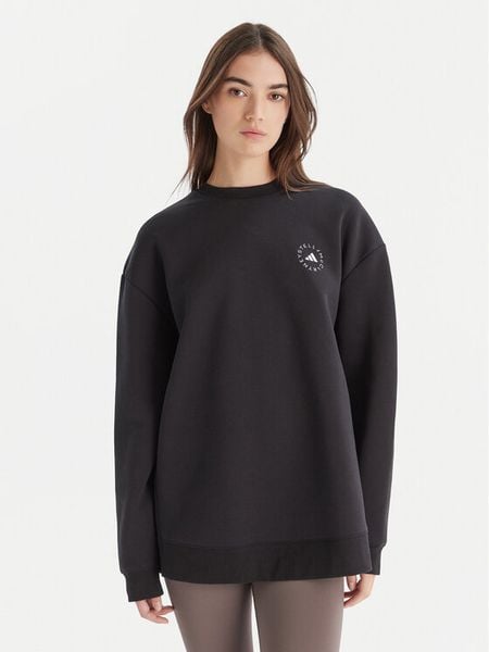 Adidas by Stella McCartney Bluza IW6321 Czarny Loose Fit. Czarne bluzy damskie adidas by Stella McCartney, m, bez wzorów, z bawełny, bez kaptura. Za 409.99 zł.