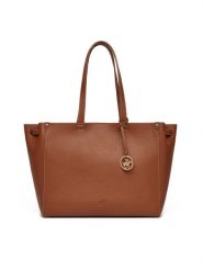 Beverly Hills Polo Club Torebka BHPC-S-005-07 Brązowy. Brązowe torebki do ręki damskie Beverly Hills Polo Club, bez wzorów, ze skóry, bez dodatków. Za 299.99 zł.