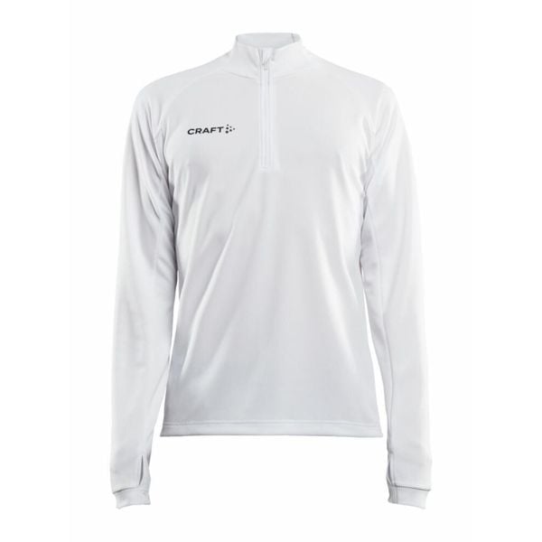 Bluza z zamkiem 1/2 Craft evolve. Białe bluzy męskie Craft, l, bez wzorów, z materiału, bez kaptura. Za 165.00 zł.