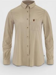 Koszulka Damska Fjallraven Övik Lite LS. Czerwone t-shirty damskie Fjällräven, l, bez wzorów, z materiału, eleganckie, bez kołnierzyka. Za 449.00 zł.