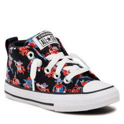 Trampki Converse. Czarne półbuty chłopięce Converse, bez wzorów, retro, bez zapięcia. Za 149.99 zł.
