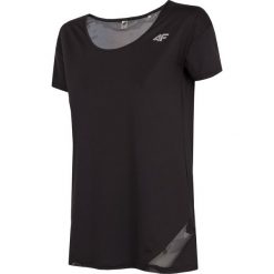 Koszulka treningowa damska TSDF304 - głęboka czerń. Koszulki sportowe damskie 4f, bez wzorów, z materiału, bez kołnierzyka, bez ramiączek, climacool (adidas). W wyprzedaży za 59.99 zł.