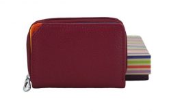 Portfel skórzany BARBERINI'S fuksja D-8304-14. Czerwone portfele damskie Barberinis, bez wzorów, ze skóry. Za 119.99 zł.
