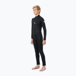 Pianka do pływania dziecięca Rip Curl Junior Freelite 3/2 mm Back Zip Flat. Czarne kąpielówki dla chłopców Rip Curl, bez wzorów. Za 339.99 zł.