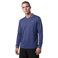 Męska koszulka polo do gry w padla z długim rękawem Padel Siroko Hawk Blue. Niebieskie koszulki polo męskie SIROKO, l, bez wzorów, z materiału, bez kołnierzyka, bez ramiączek. Za 173.00 zł.