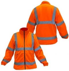 Consorte Męska bluza polarowa ostrzegawcza pomarańczowa L. Brązowe bluzy męskie Consorte, l, bez wzorów, z polaru, bez kaptura. Za 92.00 zł.