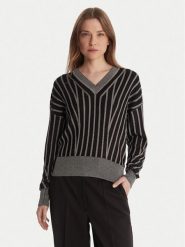 DKNY Sweter P5MSDZ52 Szary Regular Fit. Szare swetry damskie DKNY, m, bez wzorów, z wiskozy, bez kołnierzyka, bez ramiączek, bez kaptura. Za 479.99 zł.