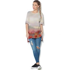 Colour Pleasure Koszulka CP-033 55 ecru-czerwona r. uniwersalny. Bluzki damskie marki Colour Pleasure. Za 76.57 zł.