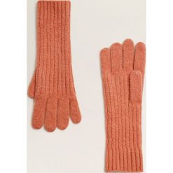 Mango - Rękawiczki Fun. Czerwone rękawiczki damskie Mango, z dzianiny. Za 49.90 zł.