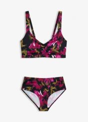Bikini braletka (2 części). Czarne bikini damskie bonprix, bez wzorów. Za 99.99 zł.