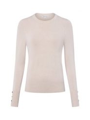 Marie Lund Sweter damski z cienkiej dzianiny Kobiety beżowy|szary jednolity, M. Brązowe swetry damskie Marie Lund, m, bez wzorów, z dzianiny, bez kołnierzyka, bez ramiączek, bez kaptura. Za 199.95 zł.