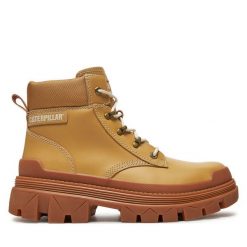 Trapery CAT Footwear. Żółte śniegowce i trapery męskie CAT Footwear, bez zapięcia. Za 569.99 zł.