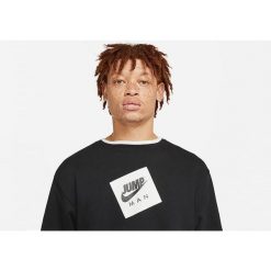 Bluza męska nike air jordan jumpman classics crew black. Czarne bluzy męskie Nike, m, bez wzorów, bez kaptura, do biegania. Za 269.00 zł.