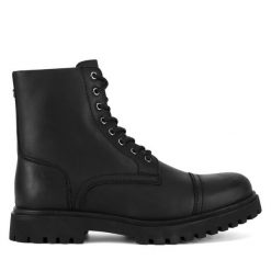 Trapery Hunter. Czarne śniegowce i trapery męskie Hunter, bez zapięcia. Za 449.99 zł.