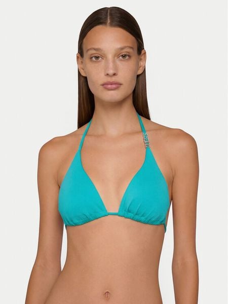 Guess Góra od bikini E6GJ30 MC040 Niebieski. Niebieskie bikini damskie Guess, l, z aplikacjami. Za 156.99 zł.