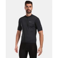 Męska koszulka kolarska Kilpi CAVALET-M. Czarne buty sportowe męskie Kilpi, m, bez wzorów, bez kołnierzyka, bez ramiączek, rowerowe. Za 179.35 zł.