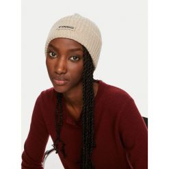 Czapka PINKO. Brązowe czapki i kapelusze damskie Pinko, na zimę, bez wzorów. Za 269.99 zł.