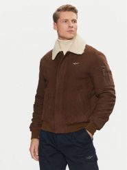 Aeronautica Militare Kurtka z imitacji skóry 242PN948PL248 Brązowy Regular Fit. Brązowe kurtki męskie Aeronautica Militare, m, bez wzorów, ze skóry, bez kaptura. Za 3,599.00 zł.