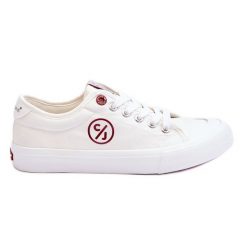 Damskie Materiałowe Tenisówki Cross Jeans LL2R4043 Białe. Białe trampki i tenisówki damskie bez wzorów, z gumy, klasyczne, bez zapięcia. Za 170.48 zł.