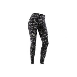 Legginsy Gym & Pilates 520 damskie. Czarne legginsy damskie DOMYOS, l, bez wzorów, z bawełny. W wyprzedaży za 54.99 zł.