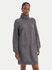 Liu Jo Sukienka dzianinowa MF5063 MS009 Szary Regular Fit. Szare sukienki damskie Liu Jo, xl, bez wzorów, z dzianiny, bez kołnierzyka, bez ramiączek. Za 769.99 zł.