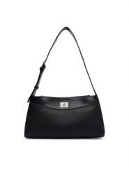 Calvin Klein Torebka Mix Media Shoulder Bag LV04F3886G Czarny. Czarne torebki do ręki damskie Calvin Klein, bez wzorów, ze skóry, bez dodatków. Za 529.99 zł.