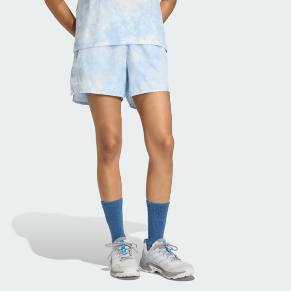Szorty Terrex Multi Spray Dye CLIMA365. Białe szorty sportowe damskie Adidas, s, bez wzorów, z materiału, klasyczne, z standardowym stanem, trekkingowe. Za 259.00 zł.