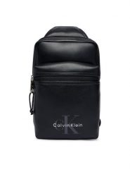 Calvin Klein Saszetka Bold Logo Webbing Sling LV04D3449G Czarny. Czarne saszetki męskie Calvin Klein, ze skóry. Za 369.99 zł.
