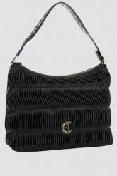 JUST CAVALLI Czarna torebka Range F Gothic Woving. Czarne torebki do ręki damskie Just Cavalli, bez wzorów, klasyczne, duże, bez dodatków. W wyprzedaży za 549.99 zł.