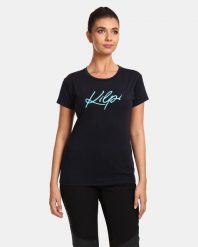 Damska koszulka funkcyjna Kilpi MOARE-W. Niebieskie t-shirty damskie Kilpi, bez wzorów, z materiału, bez kołnierzyka. Za 70.90 zł.