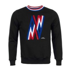 Bluza z dekoltem Peak Mountain Contamine. Czarne bluzy sportowe męskie Peak Mountain, bez wzorów, bez kaptura, narciarskie. W wyprzedaży za 199.50 zł.