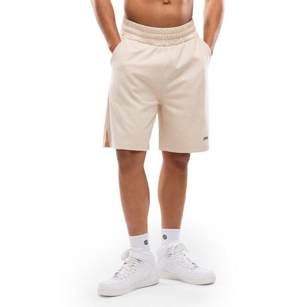 Męskie sportowe krótkie spodenki Lifestyle Siroko IBZ Bang Ivory. Białe krótkie spodenki sportowe męskie SIROKO, l, bez wzorów, z dresówki, na fitness i siłownię. Za 169.00 zł.