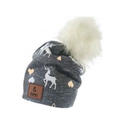 Bexa Czapka Dziewczęca Renifer Winter 56 Szara. Czapki dla dzieci Bexa. Za 60.00 zł.