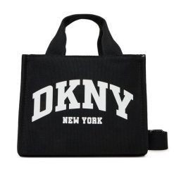 Torebka DKNY. Czarne torebki do ręki damskie DKNY, bez wzorów, klasyczne, bez dodatków. Za 319.99 zł.