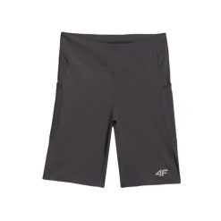 Szorty damskie 4F FNK F069. Szare szorty damskie 4f, m, bez wzorów, z podwyższonym stanem. Za 139.50 zł.