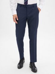 Bugatti spodnie z zestawu modułowego Mężczyźni Regular Fit niebieski, 50. Niebieskie eleganckie spodnie męskie Bugatti, m, bez wzorów, z dzianiny. Za 449.95 zł.