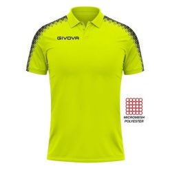 Polo Givova Fluo Żółte 2XL - Oddychające i Lekkie. Żółte koszulki polo męskie Givova, xl, bez wzorów, z meshu, bez kołnierzyka, bez ramiączek, do piłki nożnej. Za 204.99 zł.
