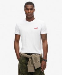 Koszulka Superdry Essential Logo Emb. Białe t-shirty damskie Superdry., uniwersalny, bez wzorów, z bawełny, klasyczne, bez kołnierzyka. Za 323.99 zł.