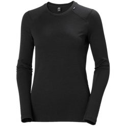 Bluza damska Helly Hansen lifa merino midweight crew. Czarne bluzy damskie Helly Hansen, m, bez wzorów, z materiału, bez kaptura. Za 403.00 zł.