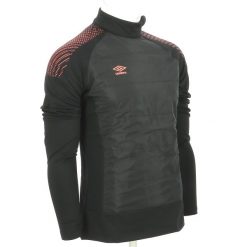 Sweter treningowy Umbro. Czarne kurtki sportowe męskie Umbro, m, bez wzorów, z elastanu, do piłki nożnej. Za 188.45 zł.