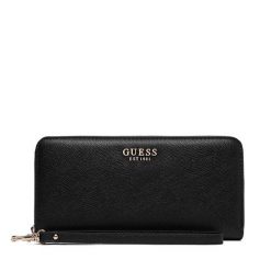 Portfel Guess. Czarne portfele damskie Guess, z aplikacjami. Za 294.99 zł.