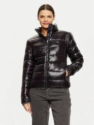 Tommy Jeans Kurtka zimowa Essential DW0DW19312 Czarny Regular Fit. Czarne kurtki damskie Tommy Jeans, na zimę, xs, bez wzorów, z jeansu, bez kaptura. Za 699.99 zł.