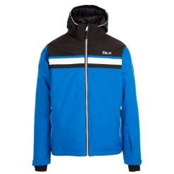 Męska Kurtka Narciarska Vaughn DLX. Niebieskie kurtki snowboardowe męskie Trespass, l, bez wzorów, bez kaptura, narciarskie. Za 536.99 zł.