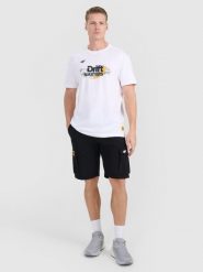 4F Spodenki casual cargo uniseks 4F x Drift Masters - czarne L. Czarne krótkie spodenki sportowe męskie 4f, l, bez wzorów, z bawełny, do biegania. Za 169.99 zł.