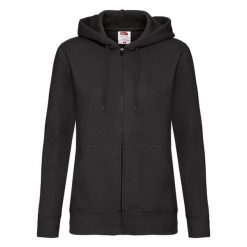 Bluza Damska Premium Z Kapturem. Czarne bluzy damskie Fruit of the Loom, xl, bez wzorów, z kapturem. Za 168.99 zł.