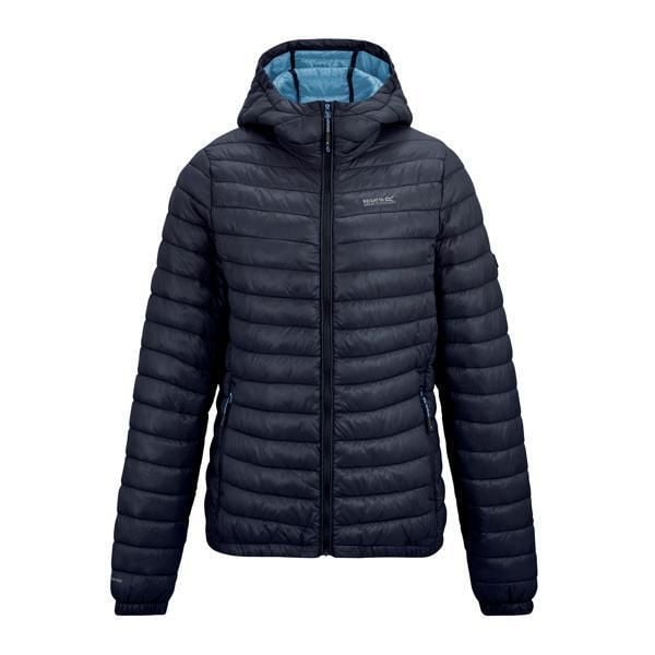 Kurtka Ocieplana Damska Hurden. Niebieskie kurtki damskie Regatta, m, bez wzorów, z materiału, z kapturem. Za 278.99 zł.