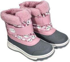 Buty Śniegowce Cleve Rozmiar 28 - Dziewczęce Różowe Kotek. Czerwone buty zimowe dziewczęce Cleve, bez wzorów, bez zapięcia. Za 105.88 zł.