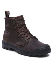 Palladium Trapery Pampa Zip Lth Ess 76888-248-M Brązowy. Brązowe śniegowce i trapery damskie Palladium, ze skóry, bez zapięcia. Za 389.99 zł.