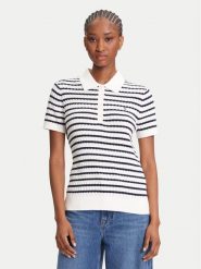 Tommy Hilfiger Sweter Fine WW0WW41474 Écru Regular Fit. Swetry damskie Tommy Hilfiger, xs, bez wzorów, z bawełny, bez kołnierzyka, bez ramiączek, bez kaptura. Za 389.99 zł.